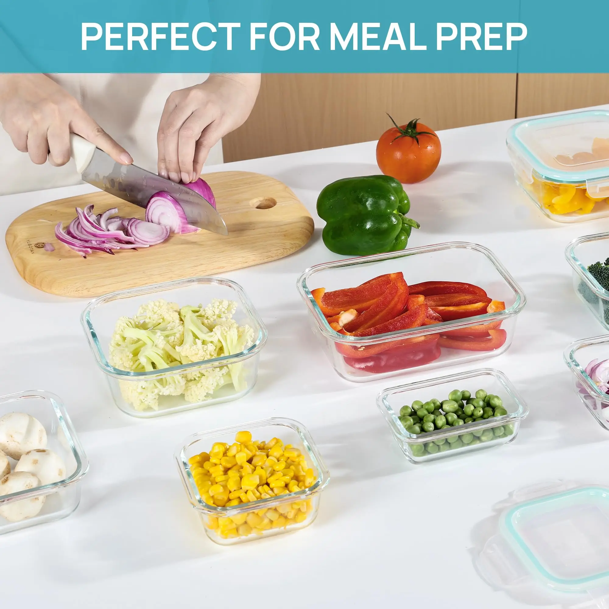 유리 도시락 식품 보관 용기, 식사 준비, 밀폐 도시락 - Food Storage Prep Containers 리뷰 및 가격
