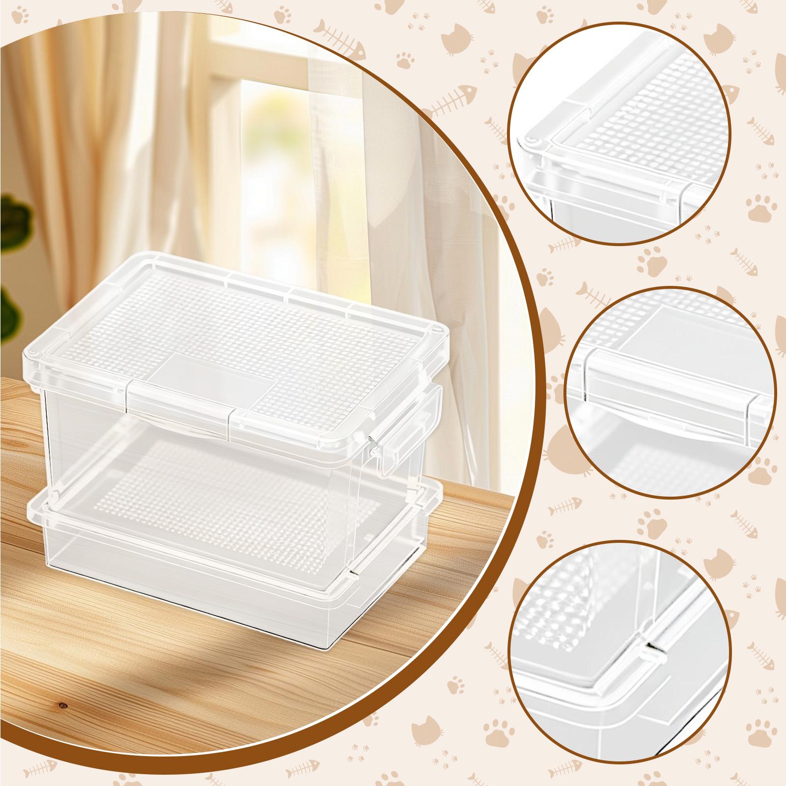 플라스틱 거북이 사료통, 파충류 사육 상자, 소형 동물 - Food Storage Boxes 리뷰 및 가격