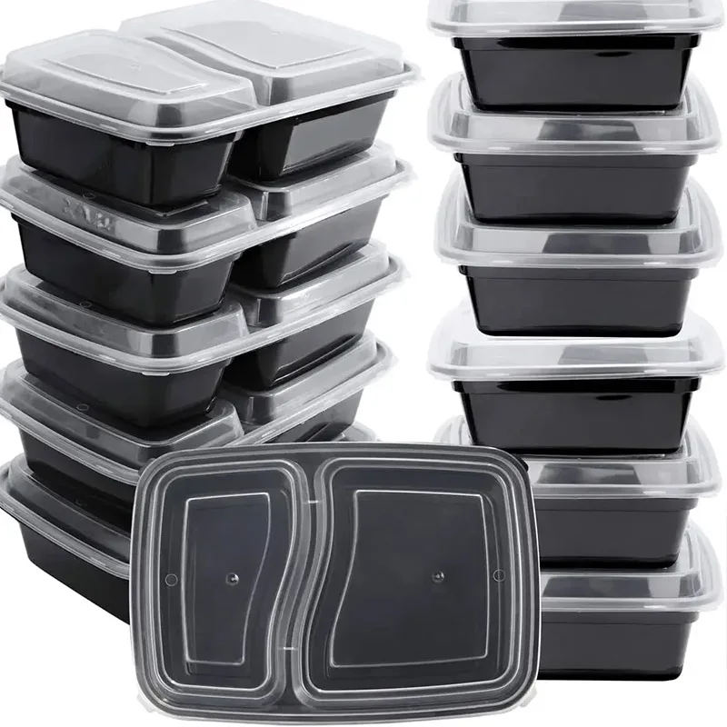 10 세트 뚜껑이 있는 일회용 식품 상자 전자레인지 식 - Food Storage Stackable Containers 리뷰 및 가격