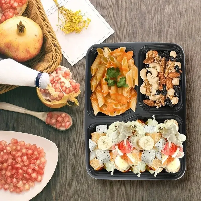 10 세트 뚜껑이 있는 일회용 식품 상자 전자레인지 식 - Food Storage Stackable Containers 리뷰 및 가격