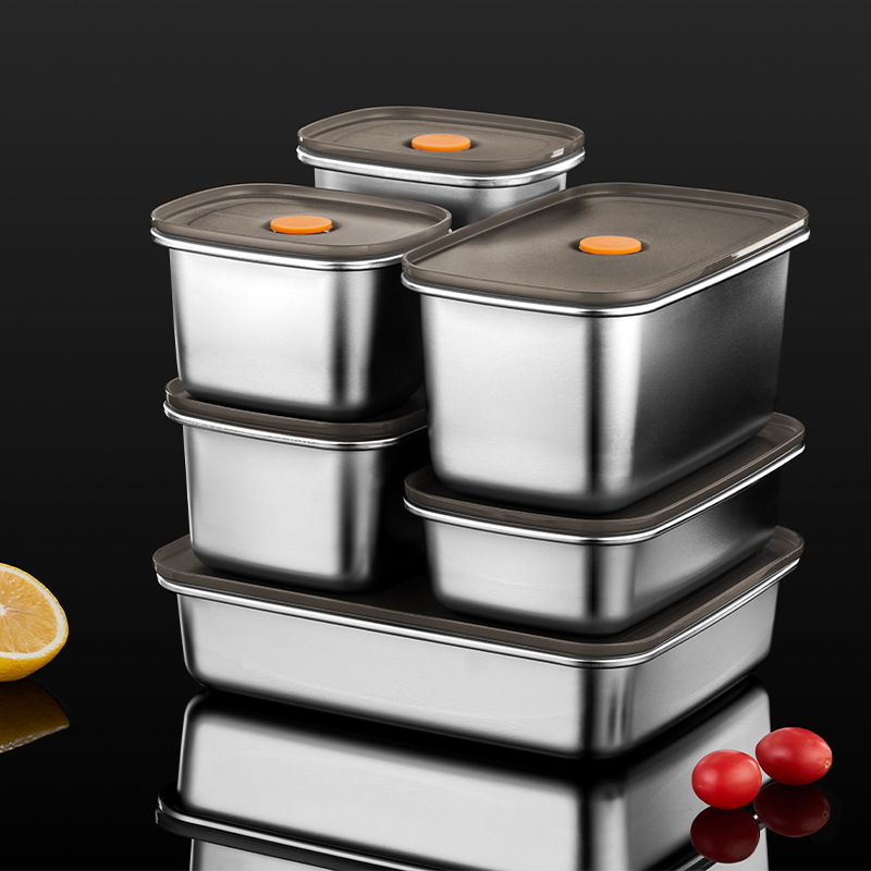 휴대용 식품 과일 도시락 상자 뚜껑이있는 304 스테인 - Food Storage Tupperware 리뷰 및 가격